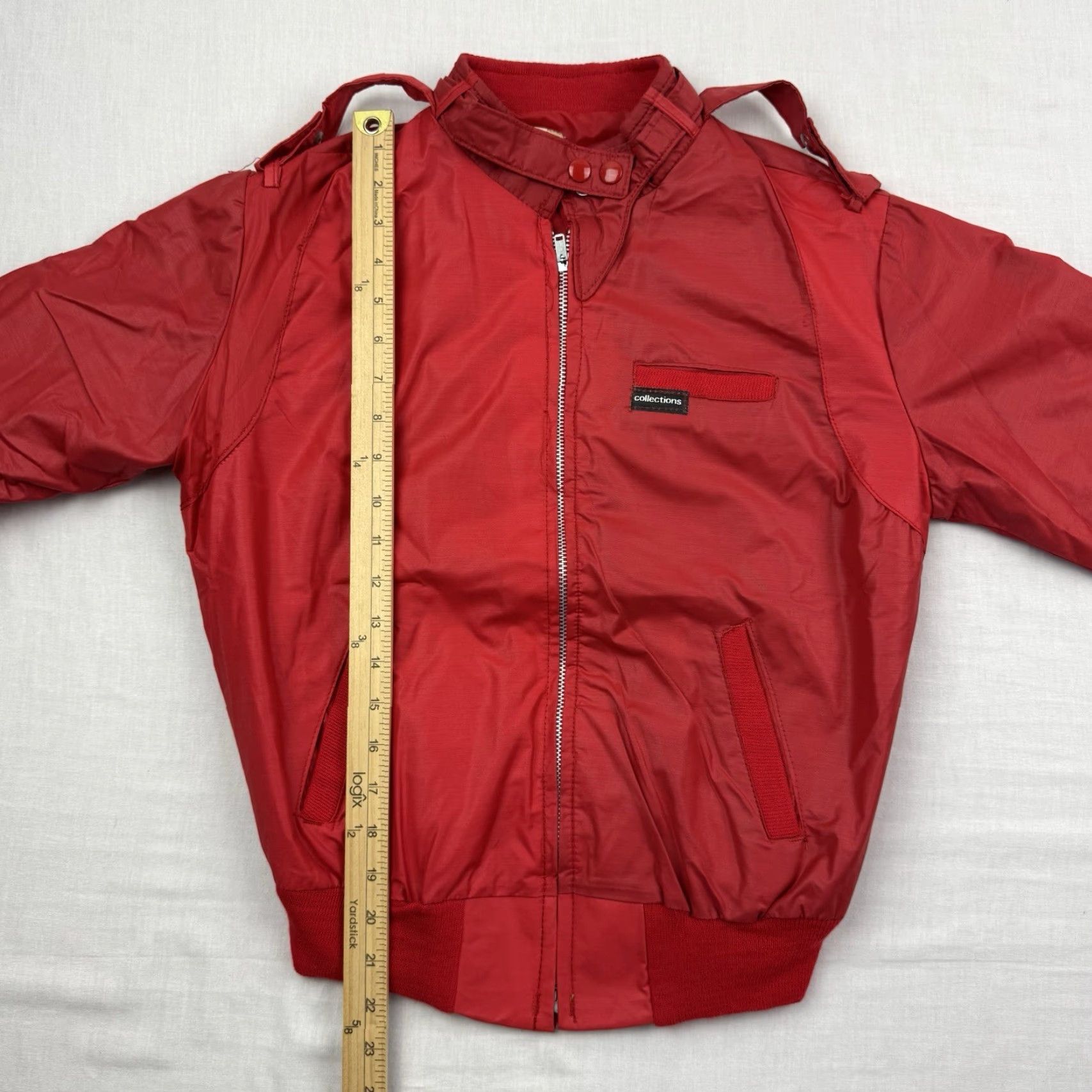 Vintage VINTAGE Collections 1980s Jacket Windbreaker Adult Small Red Full Zip Hipster Size US S / EU 44-46 / 1 - 5 Thumbnail