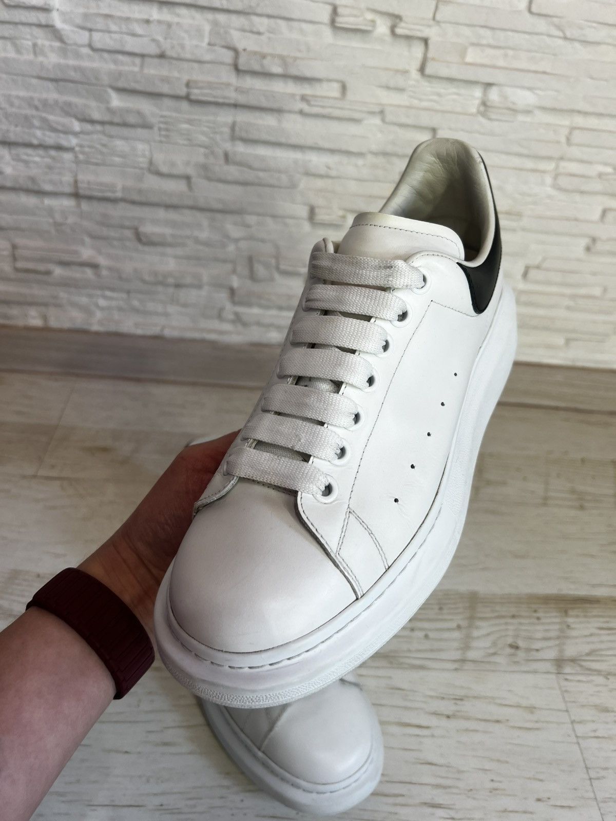 Alexander McQueen Alexander McQueen Leather Sneakers EU 41.5 (27cm) Size US 8.5 / EU 41-42 - 10 Thumbnail