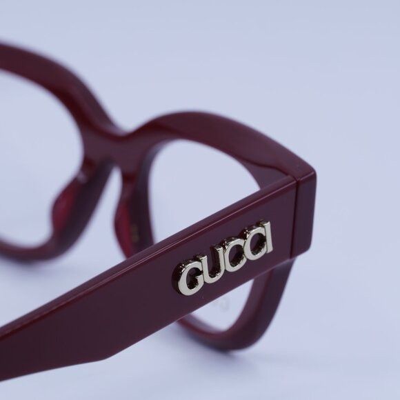 Gucci Gucci GG1837O 003 Eyeglasses Burgundy 51mm Cat Eye Frame Size ONE SIZE - 5 Thumbnail