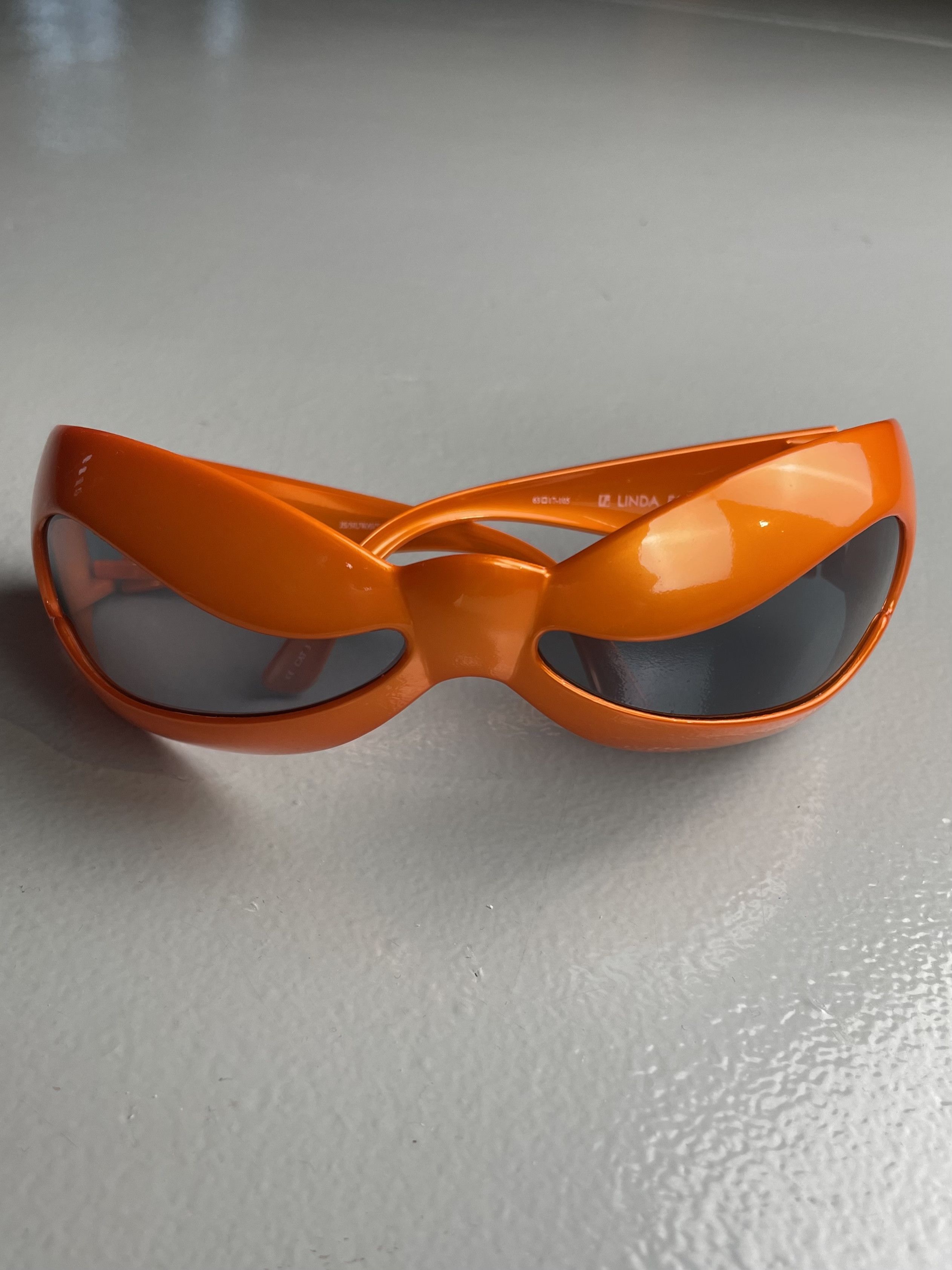 Jeremy Scott × Linda Farrow Linda Farrow X Jeremy Scott Nuwave (Tangerine/Silver) Size ONE SIZE - 1 Thumbnail