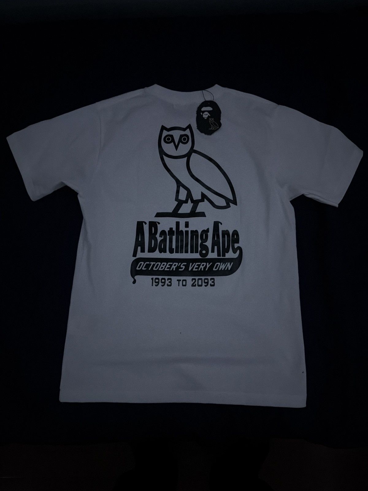 Bape OVO x BAPE-STA Crocodile Print Tee White Size US S / EU 44-46 / 1 - 2 Thumbnail