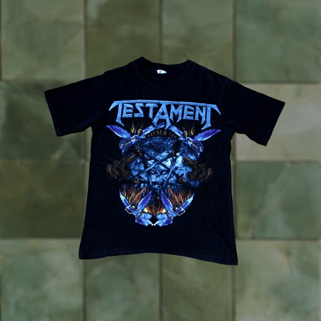 Anvil TESTAMENT North American Damnation Vacation 2008 Mens Small Black T-Shirt Size US S / EU 44-46 / 1 - 1 Thumbnail