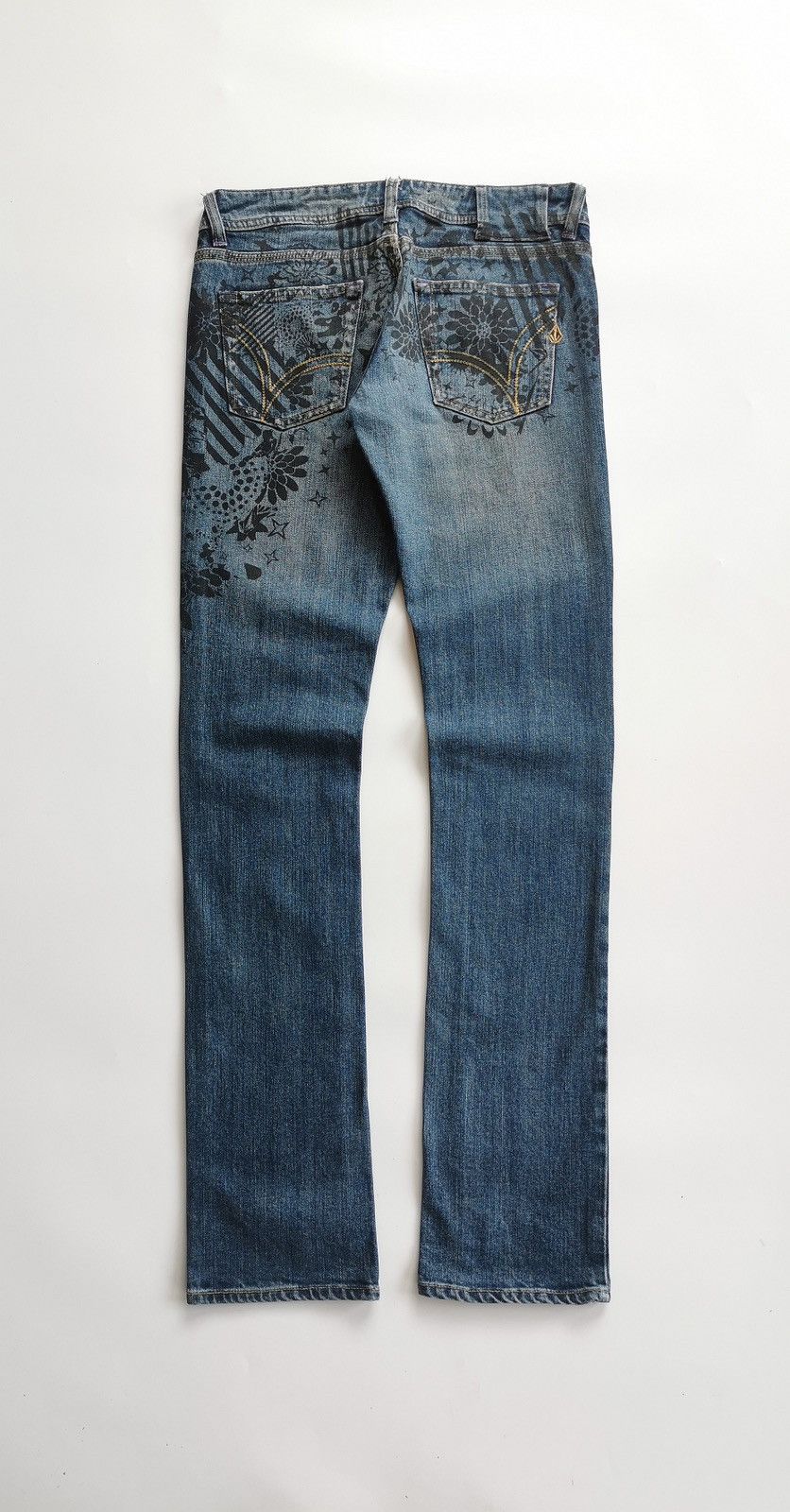 Volcom Vintage Volcom Flowers Print Denim Jeans Size 28" / US 6 / IT 42 - 2 Thumbnail