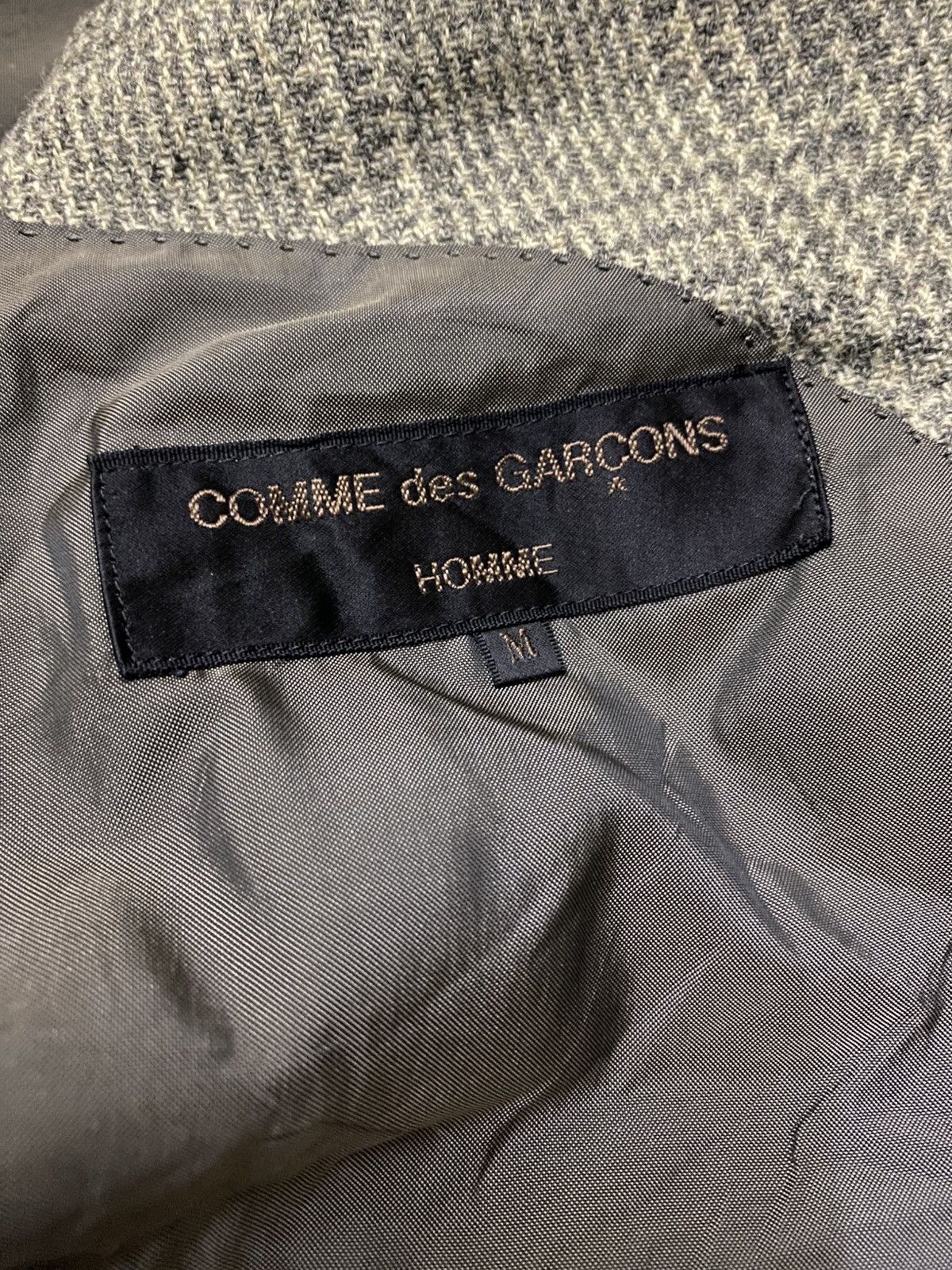 Comme des Garcons Homme LATE 80s, AD 1989 CDG HOMME TWEED TWILL BLAZER Size US M / EU 48-50 / 2 - 8 Thumbnail