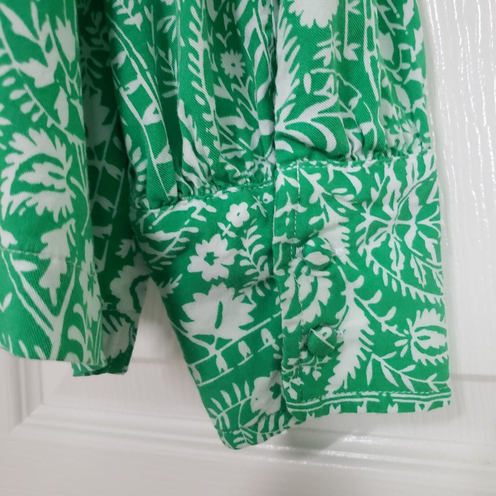 Designer Crown & Ivy Floral Paisley Blouse Womens Size XL Green Size XL / US 12-14 / IT 48-50 - 8 Thumbnail