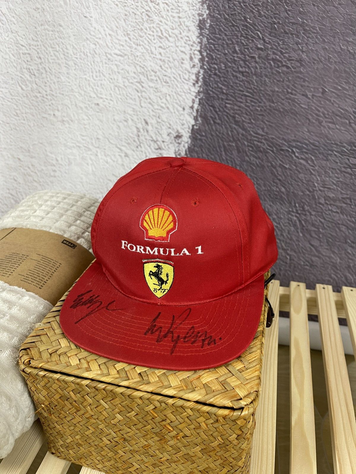 Ferrari Ferrari Shell Formula 1 vintage red cap hat Size ONE SIZE - 3 Thumbnail
