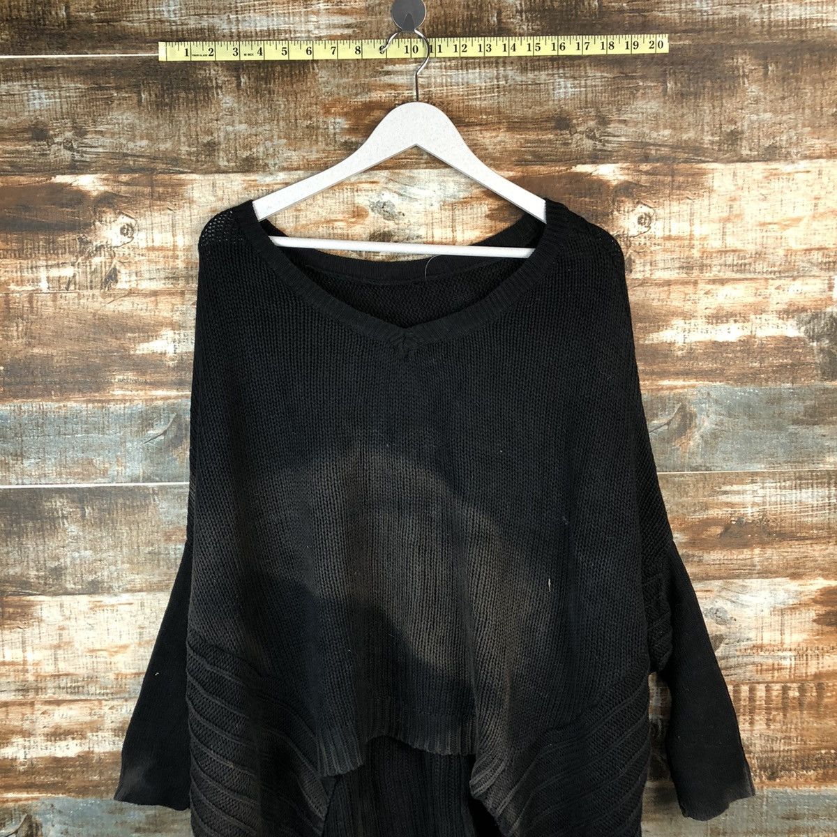 Japanese Brand Antique Black faded Knitwear #A1341 Size L / US 10 / IT 46 - 2 Thumbnail