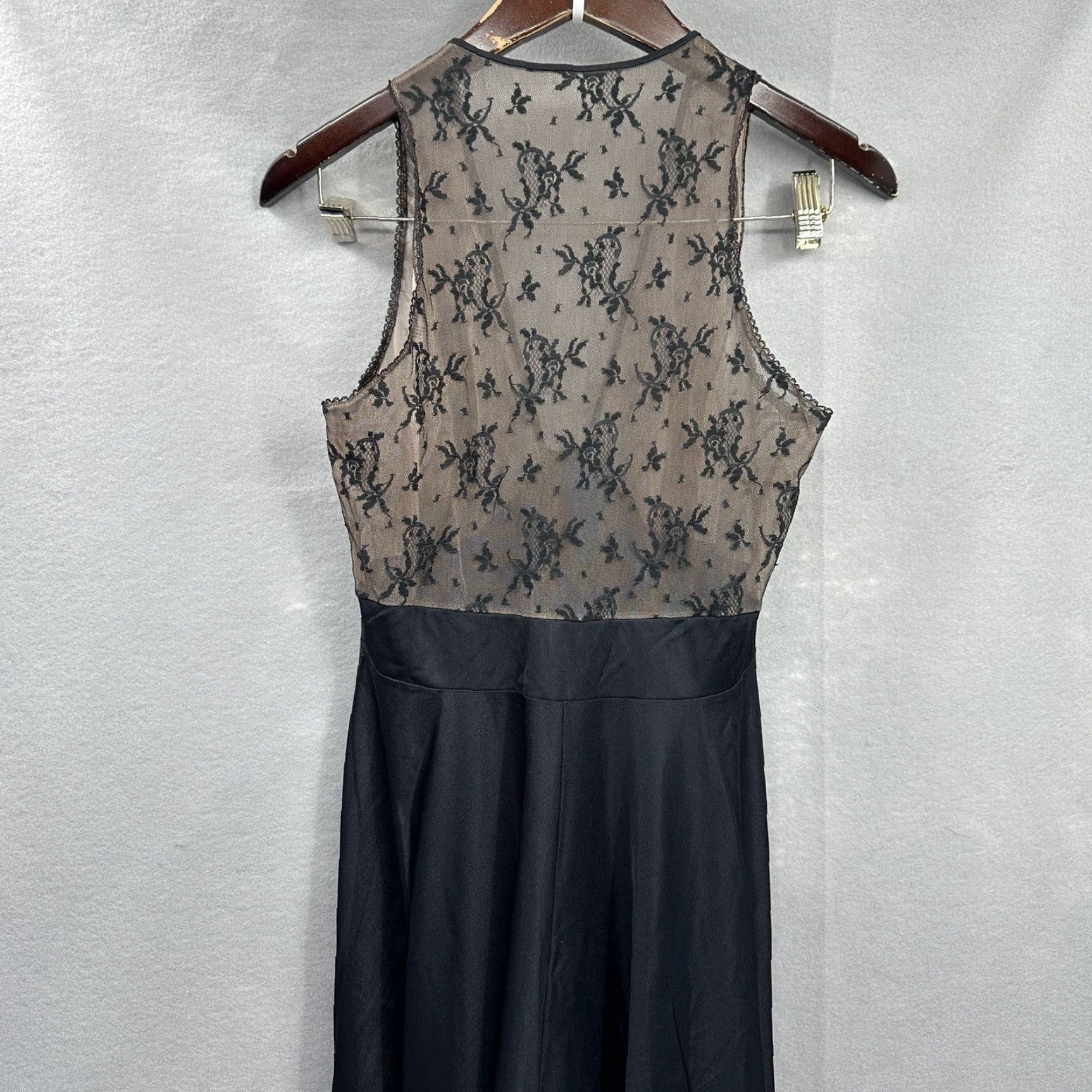 Vintage VINTAGE Lucie Ann Hollywood Nightgown Black Womens Small 1960s Pinup Glamour Size ONE SIZE - 5 Thumbnail