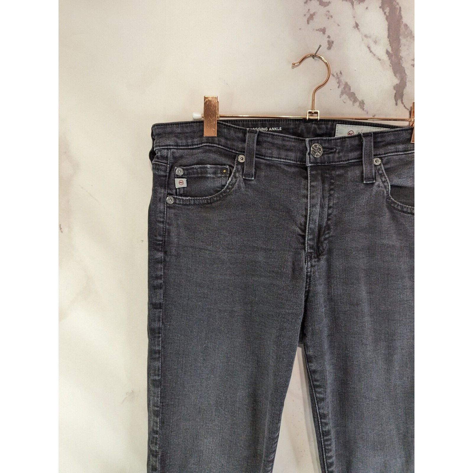 AG Adriano Goldschmied AG Adriano Goldschmied Jean Women 28 Black Frayed Skinny Size 28" / US 6 / IT 42 - 2 Thumbnail