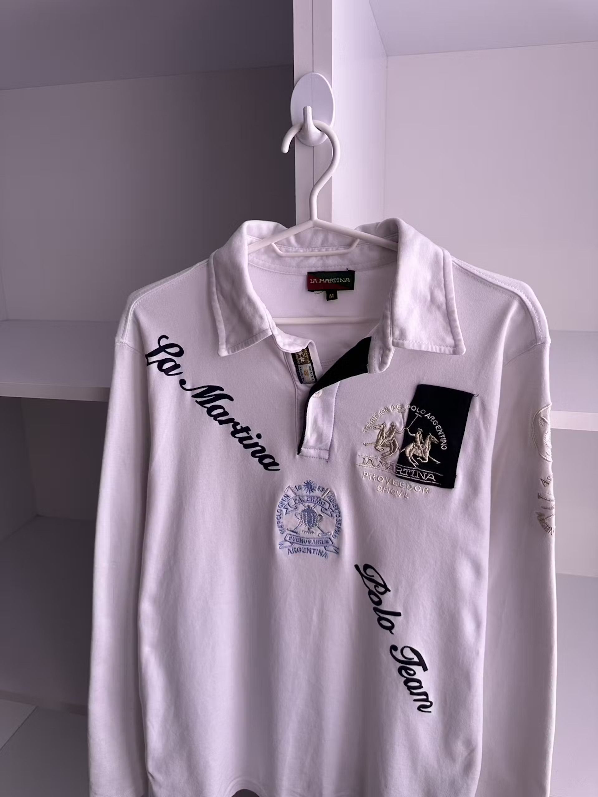 La Martina × Polo Ralph Lauren × Vintage Vintage La Martina Polo Team 4 Argentina Long Sleeve Rugby Size US M / EU 48-50 / 2 - 5 Thumbnail
