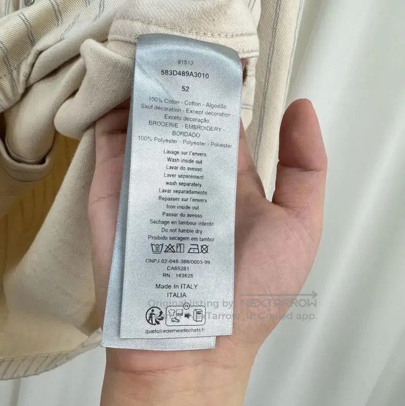 Other Dior Men's Long Sleeve Cotton Striped Coat . Size US XL / EU 56 / 4 - 7 Thumbnail