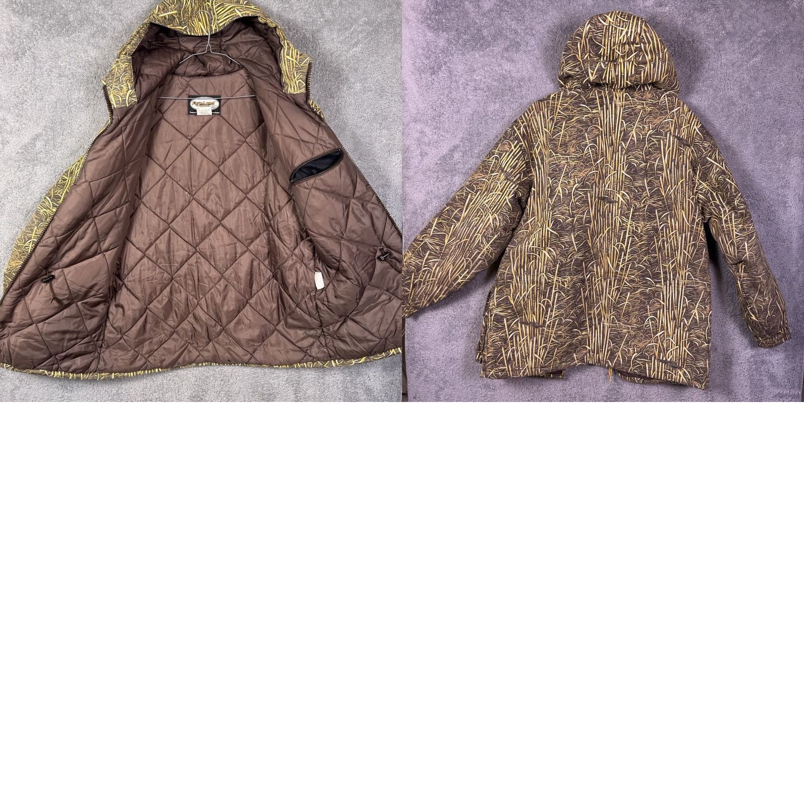 Vintage VINTAGE Clark Outdoor Farmland Camouflage Jacket Mens M Hooded Parka Full Zip Quilted 90s USA Workwear Hunting Size US M / EU 48-50 / 2 - 9 Thumbnail