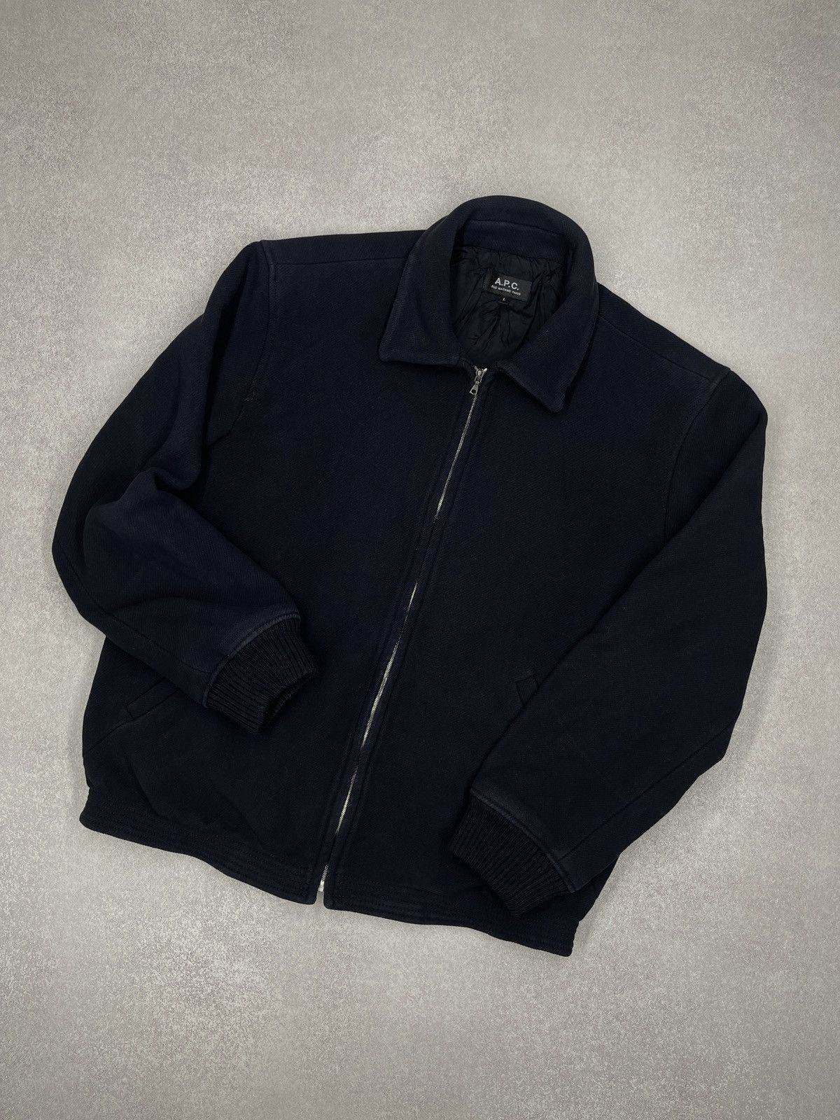 A.P.C. Mens A.P.C. Rue Madame Paris Bomber Jacket Navy Size L Size US L / EU 52-54 / 3 - 1 Thumbnail