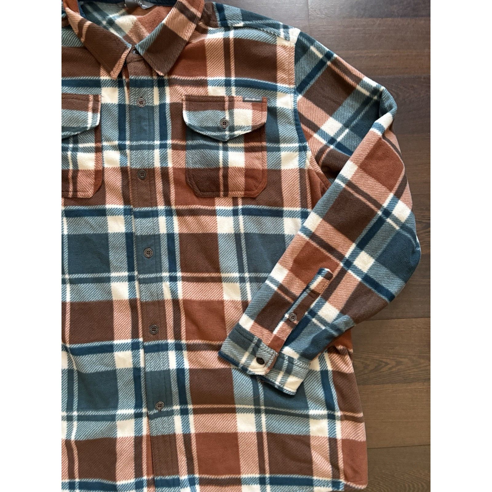 Eddie Bauer Eddie Bauer Shirt Teal Plaid Button Down Flannel $70 Sz2XL Size US XXL / EU 58 / 5 - 3 Thumbnail