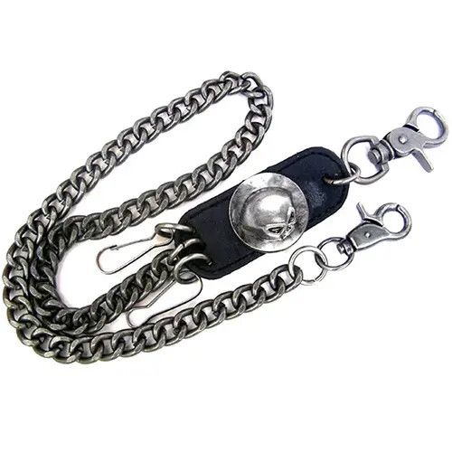 Jewelry Hip hop punk horns skull metal gothic wild pants chain Size ONE SIZE - 5 Thumbnail