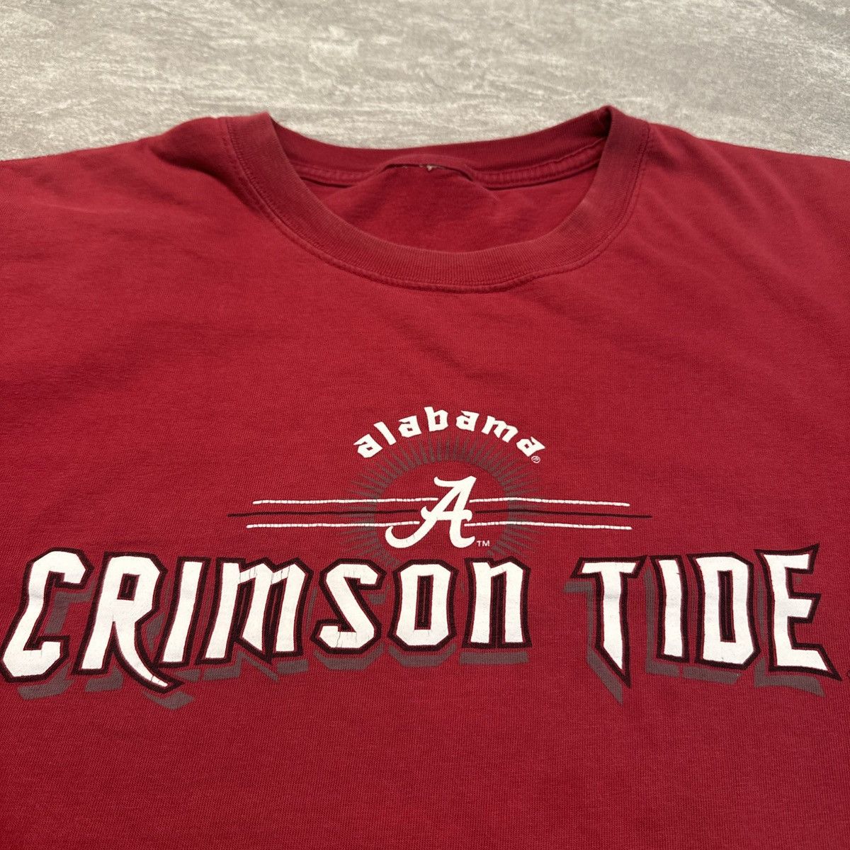 NCAA × Vintage Vintage 90s Alabama Crimson Tide Spellout Shirt XL Red Size US XL / EU 56 / 4 - 2 Thumbnail