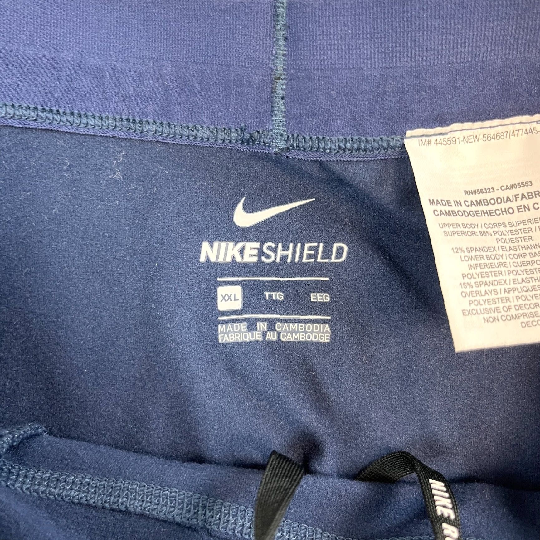 Nike Nike Shield Mens Track Pants Sweat Joggers XXL Blue Running BNWT Size US 39 - 6 Thumbnail