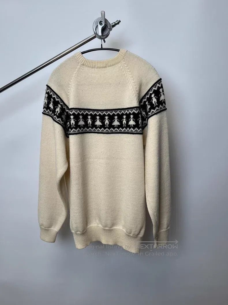 Yohji Yamamoto YOHJI YAMAMOTO Wool knit figure sweater Size US L / EU 52-54 / 3 - 5 Thumbnail