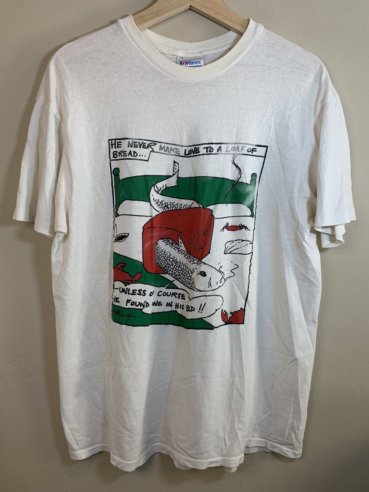 Band Tees × Vintage *RARE* Vintage 80s Robyn Hitchcock & The Egyptians Art Shirt Size US XL / EU 56 / 4 - 1 Thumbnail