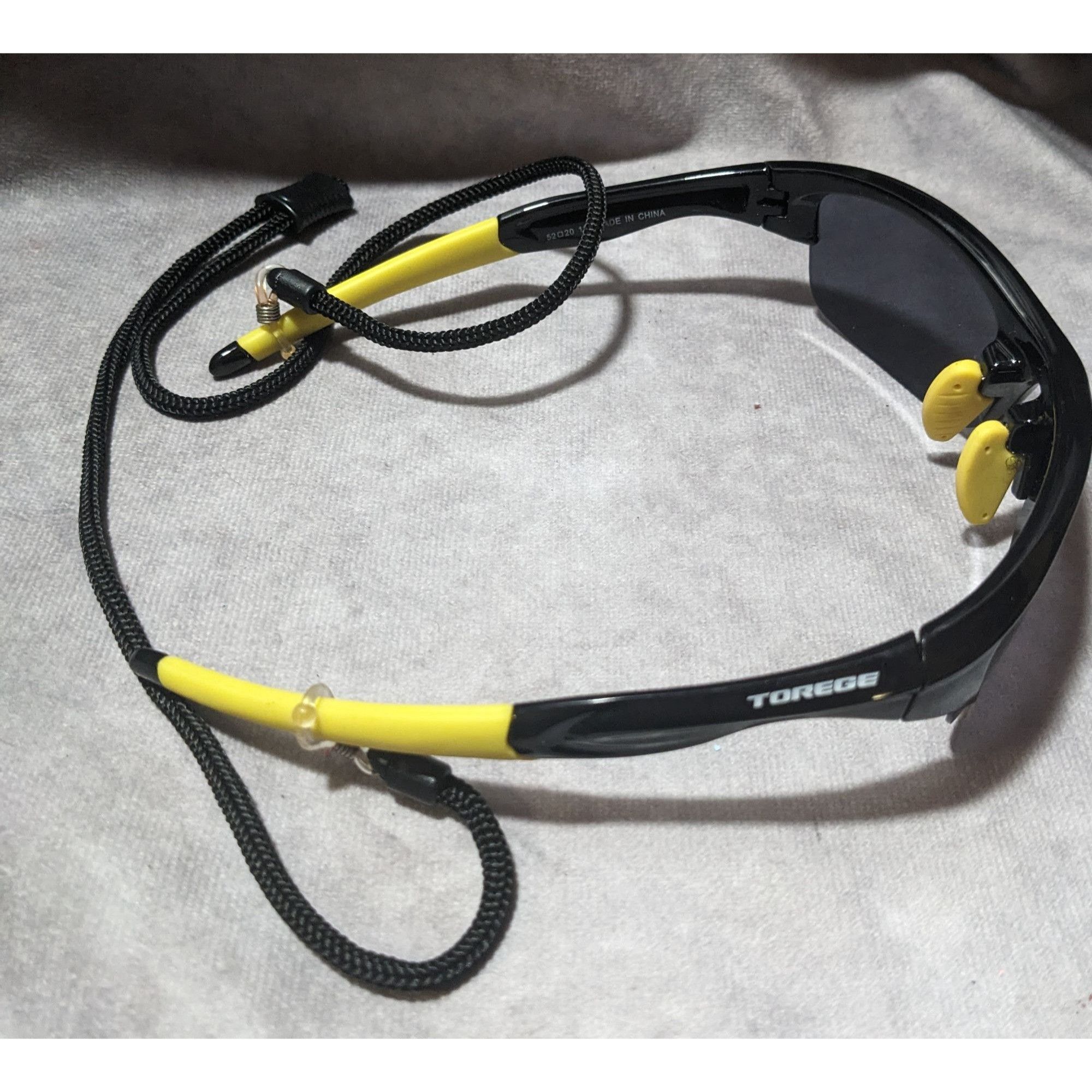 Other Torege Sports Black And Yellow Sunglasses With Cord Size ONE SIZE - 2 Thumbnail