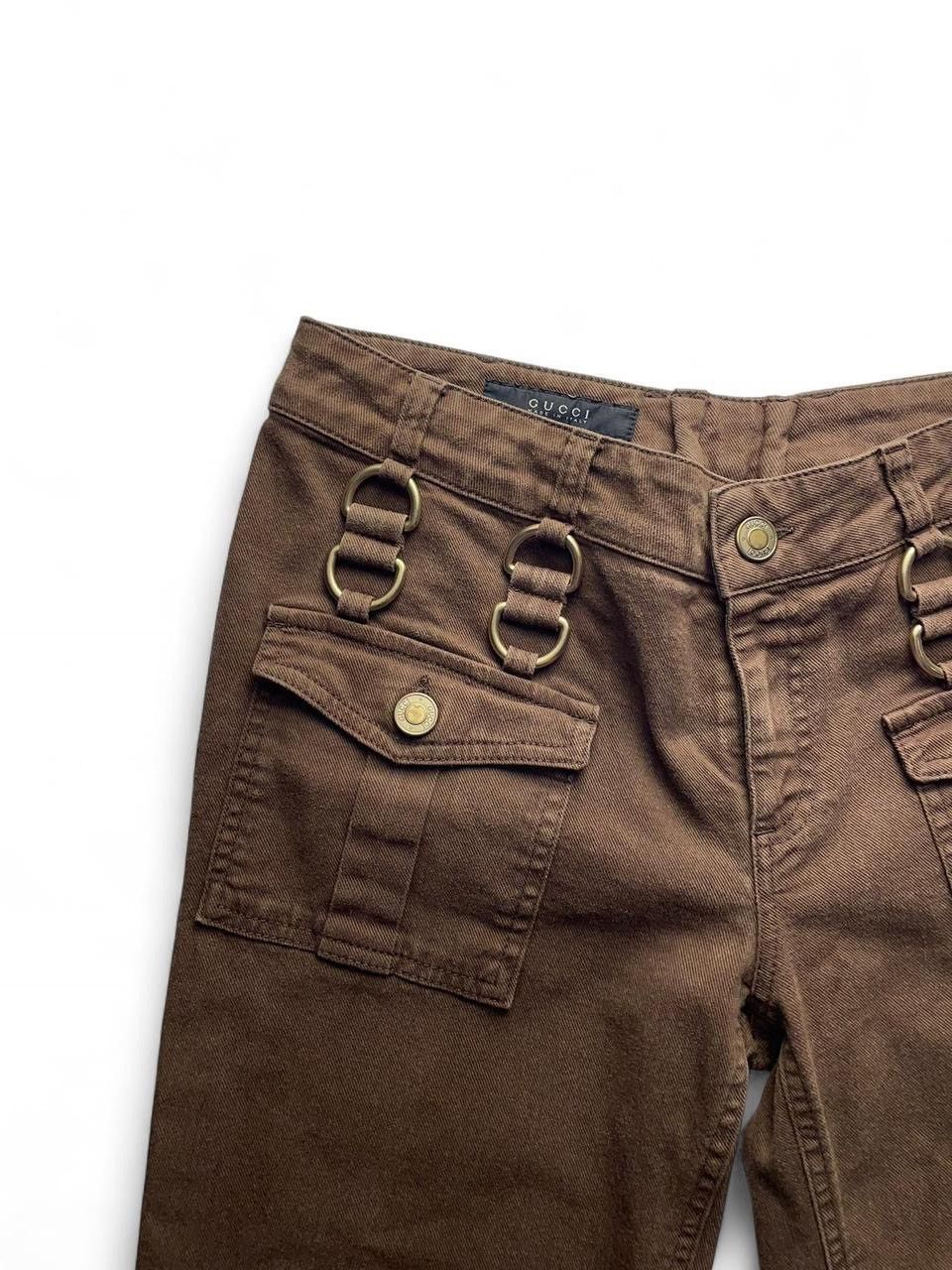 Gucci 🌹💫00S GUCCI BY TOM FORD? BOOT CUT METAL JEANS Size 32" / US 10 / IT 46 - 4 Thumbnail
