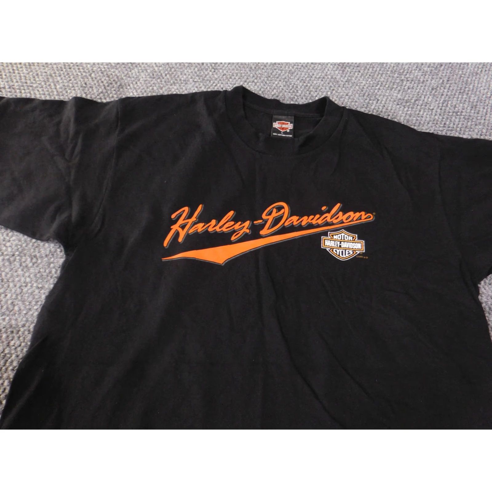 Harley Davidson VINTAGE Harley-Davidson Shirt Mens Large Black 90s Las Vegas Tee Size US L / EU 52-54 / 3 - 5 Thumbnail