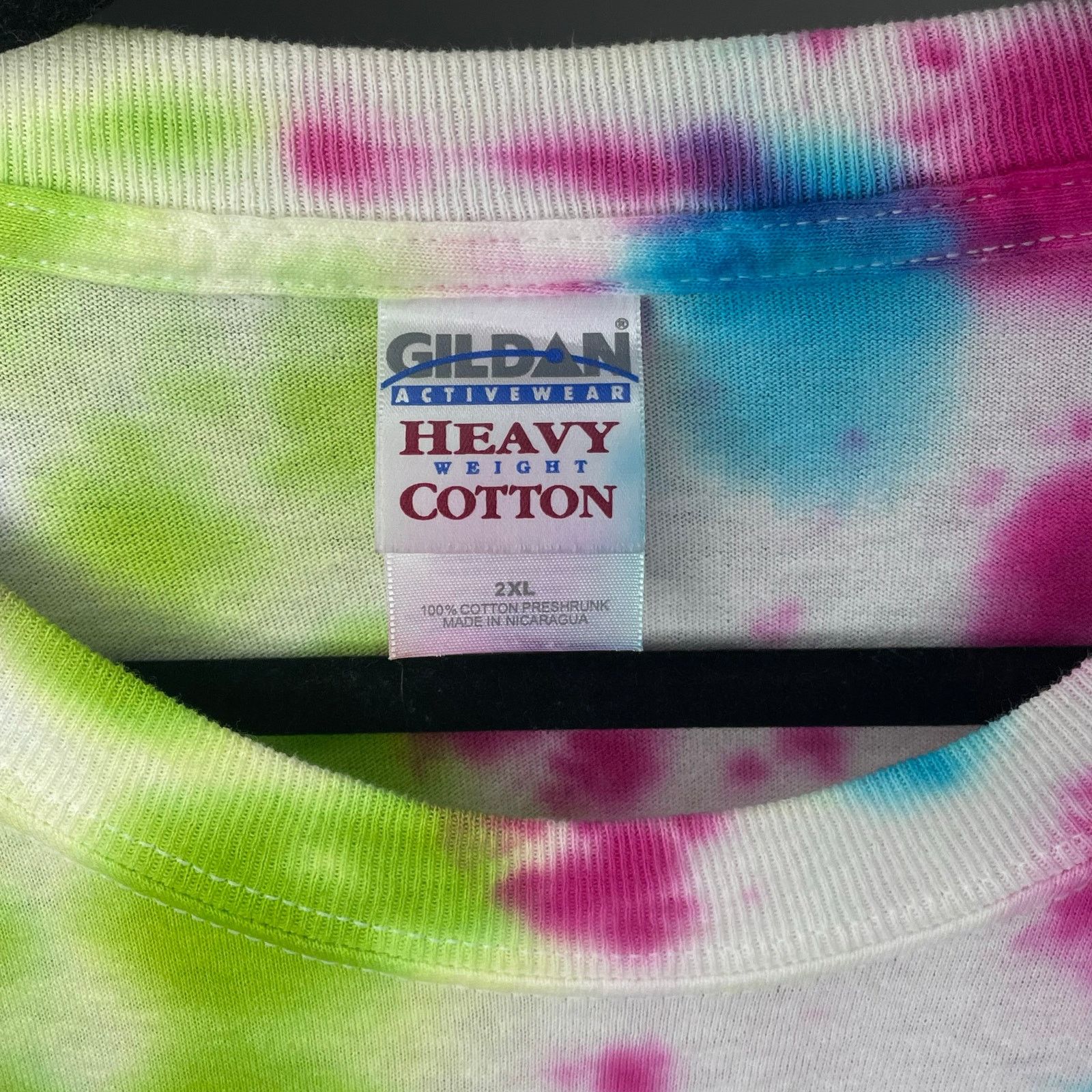 Gildan Gildan Heavy Cotton Tie Dye Shirt Size US XXL / EU 58 / 5 - 5 Thumbnail