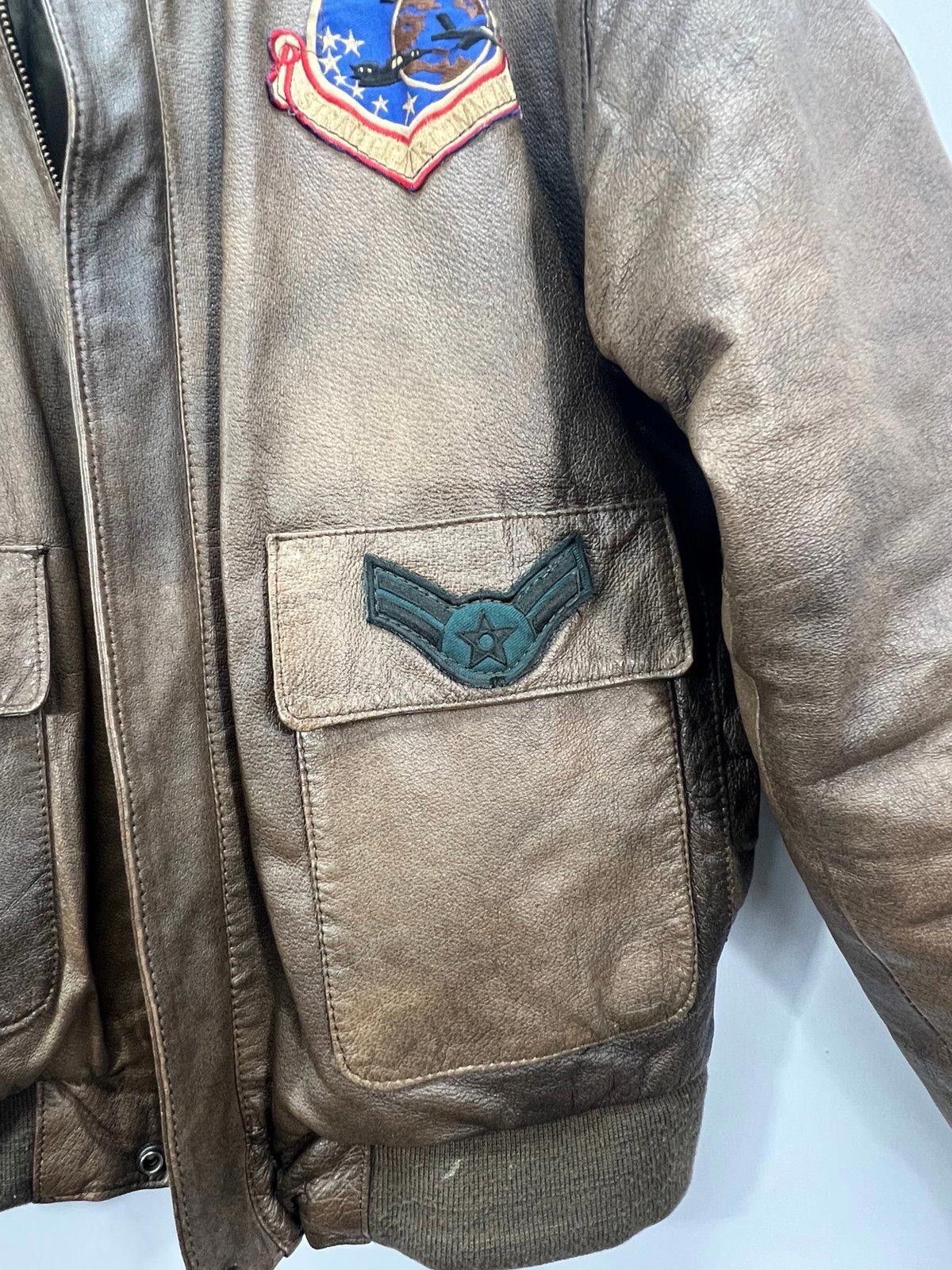 Designer Vintage Cannery Row Strategic Air Command Leather Jacket Size US M / EU 48-50 / 2 - 2 Thumbnail
