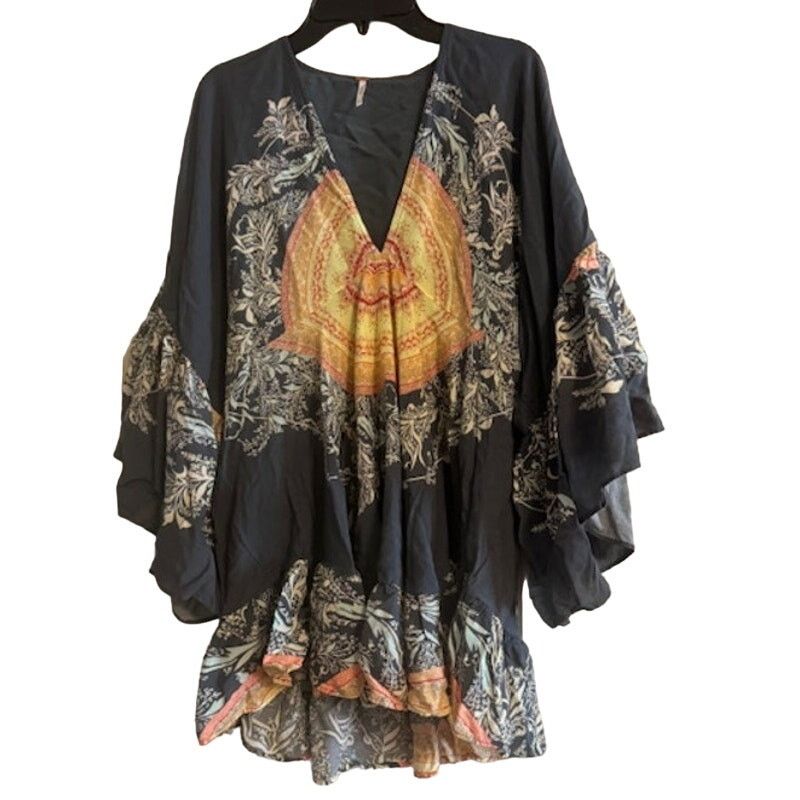 Free People Free People Sunset Dreams Printed Bell-Sleeve Tunic S Size S / US 4 / IT 40 - 2 Thumbnail