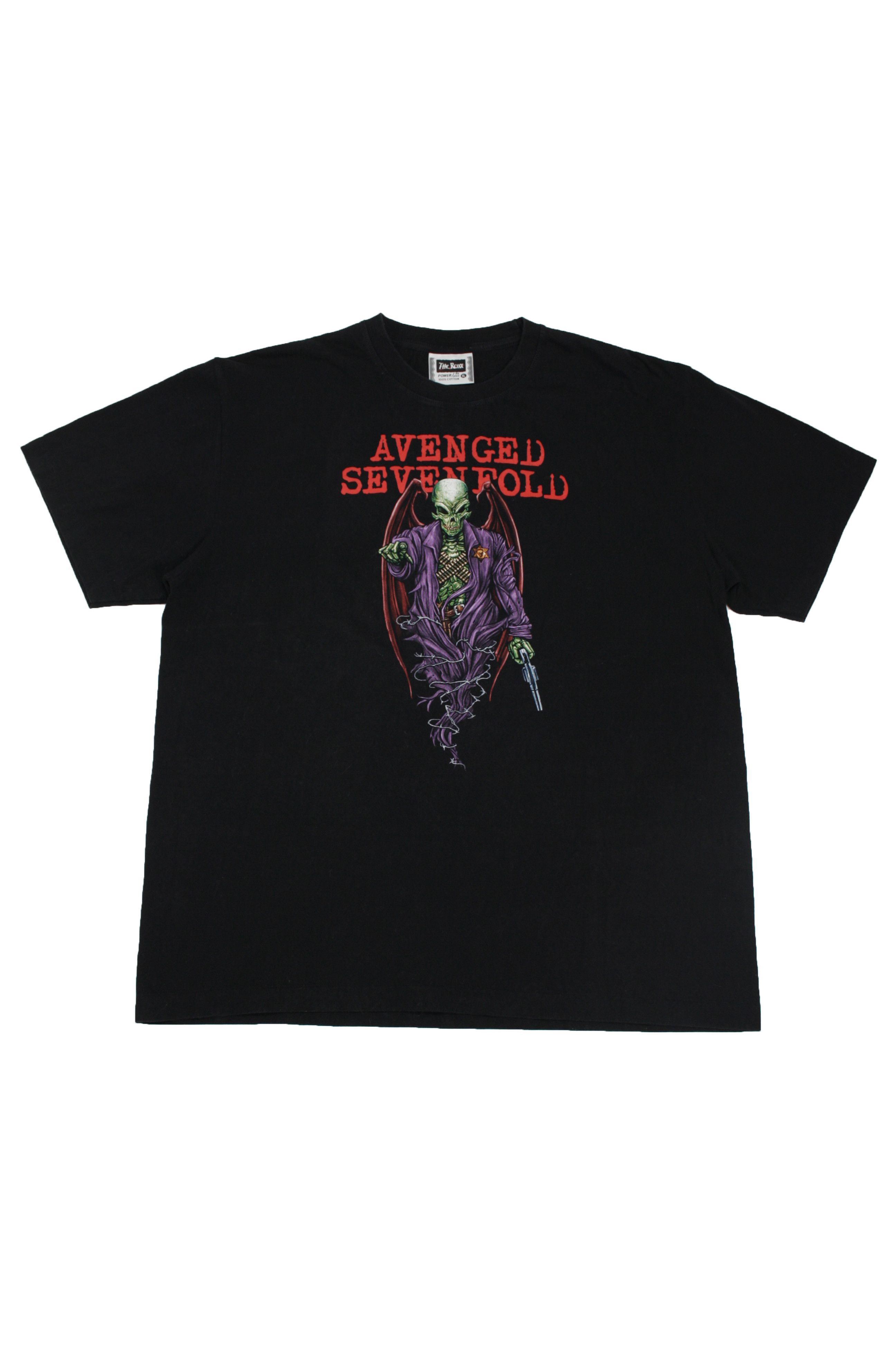 Band Tees × Vintage Avenged Sevenfold A7X Sheriff Demon Single Stitch T-Shirt Size US XL / EU 56 / 4 - 1 Thumbnail