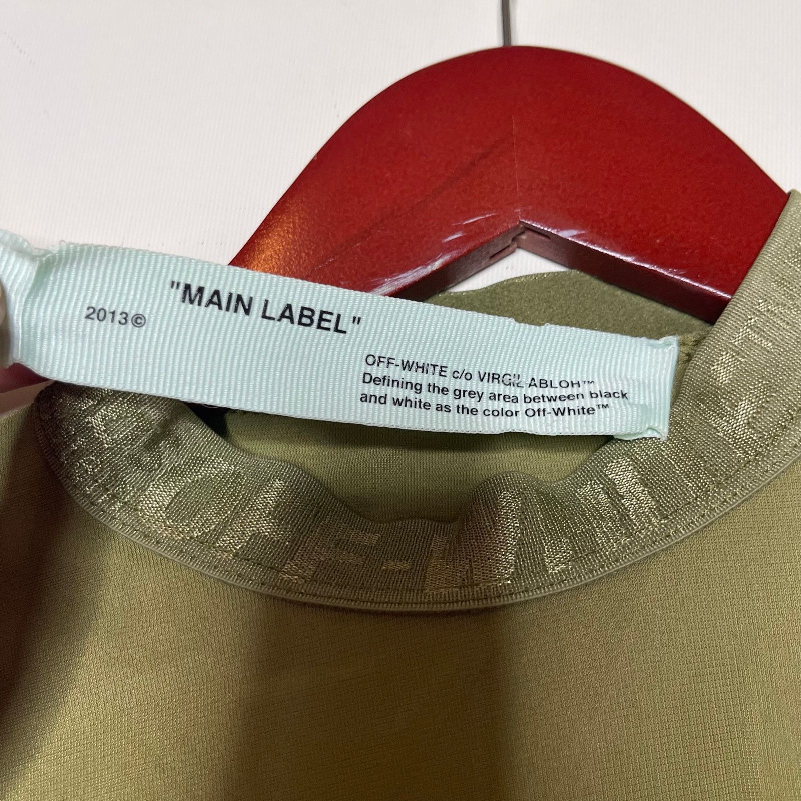 Off-White Off White Sport Olive Green long sleeve crop top sz IT 40 S Size S / US 4 / IT 40 - 3 Thumbnail