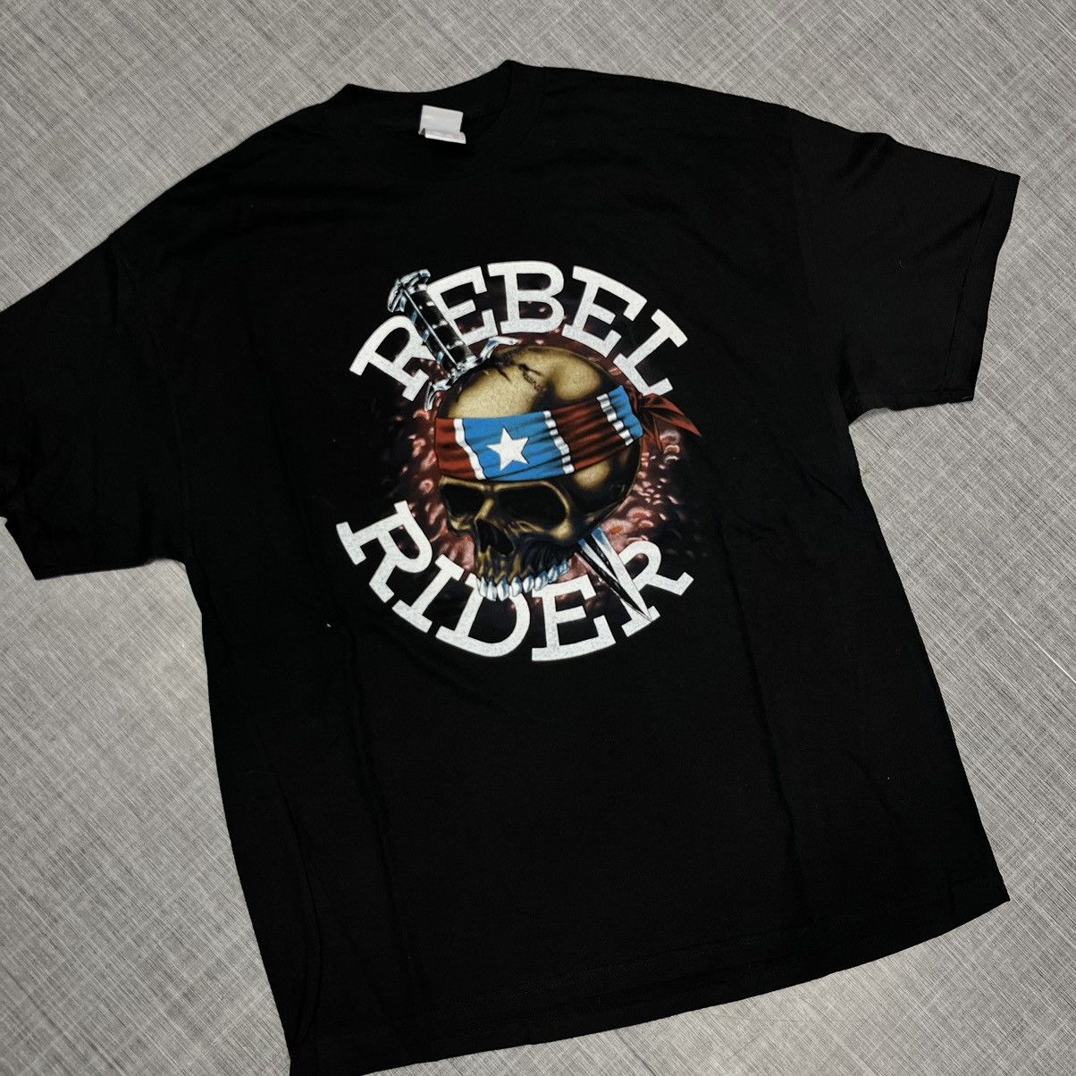 Harley Davidson × Vintage VTG Rebel Rider Harley Tee Sz XL Size US XL / EU 56 / 4 - 1 Thumbnail