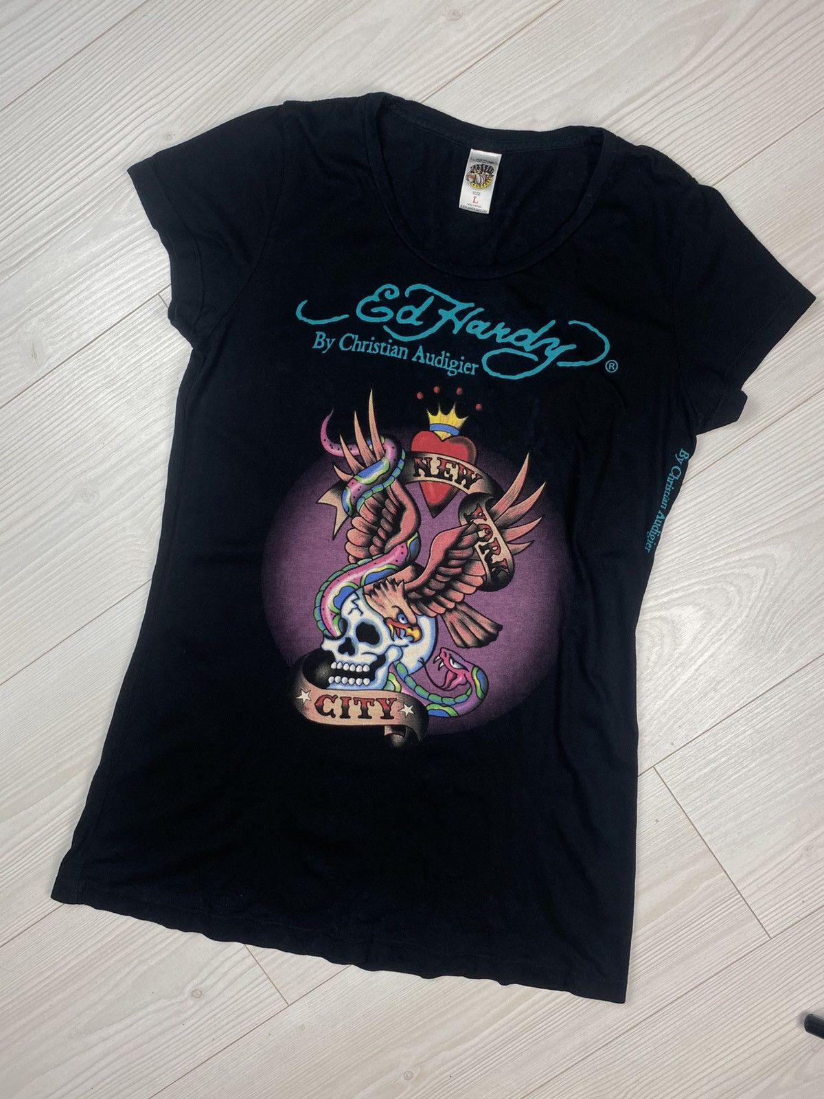 Christian Audigier × Ed Hardy Ed hardy by Christian Audigier T-shirt Size L / US 10 / IT 46 - 1 Thumbnail