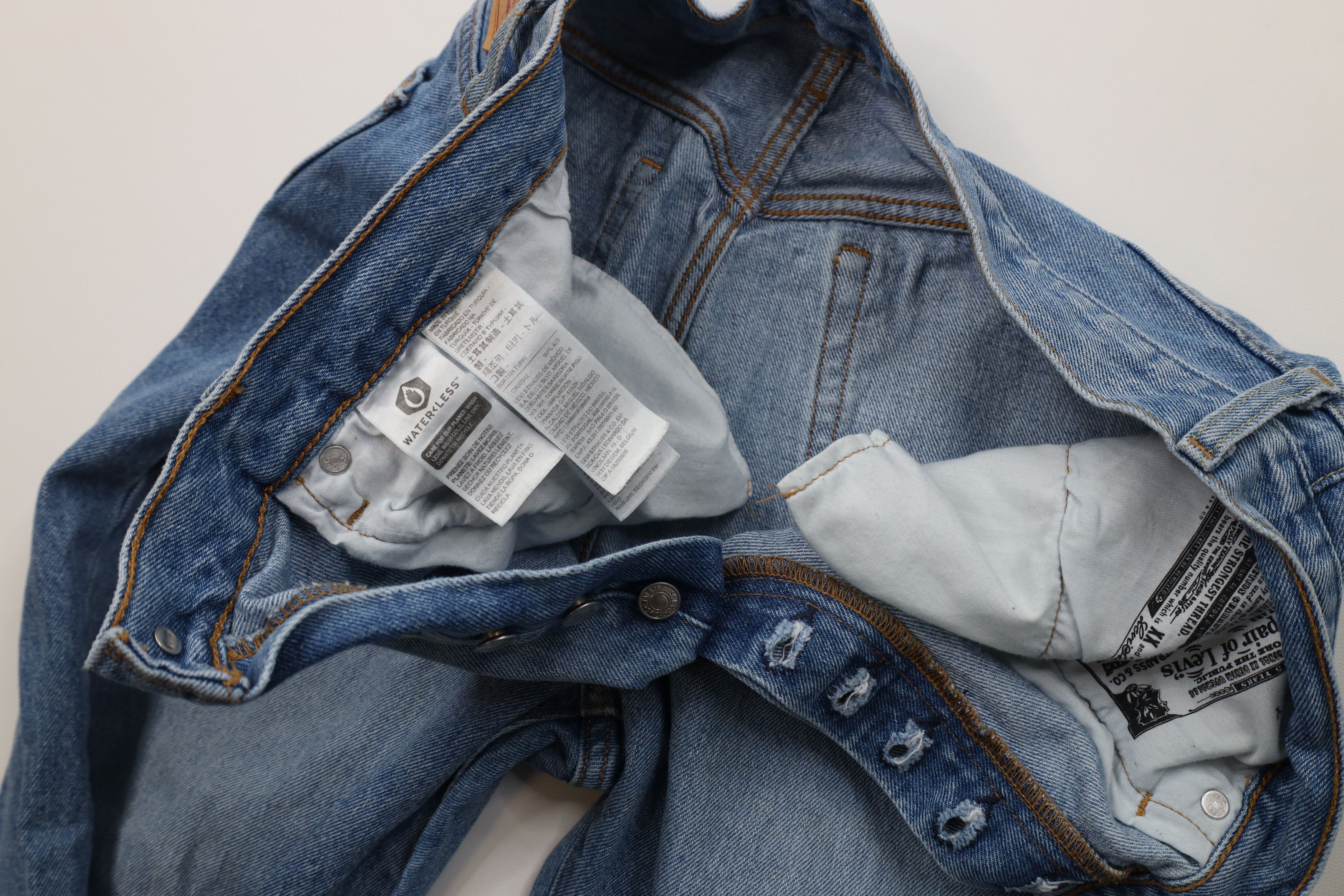 Levi's Vintage Y2K Levis 501xx Fly Original Fit Denim Jeans Cotton Size 32" / US 10 / IT 46 - 7 Thumbnail