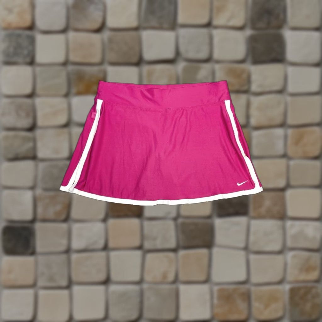 Nike Nike Skirt Nike Skort Girls L Pink Dri Fit Compression Liner Swoosh Logo Activewear Short Skirt Womens 31in Waist 12-14 2000s? Size 36" / US 14 / IT 50 - 1 Thumbnail