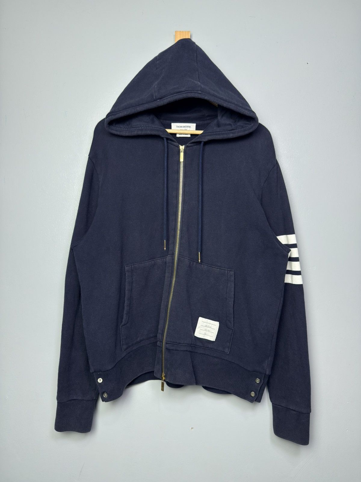 Thom Browne Thom Browne 4-Bar Zip-Up Hoodie Size US XL / EU 56 / 4 - 1 Thumbnail