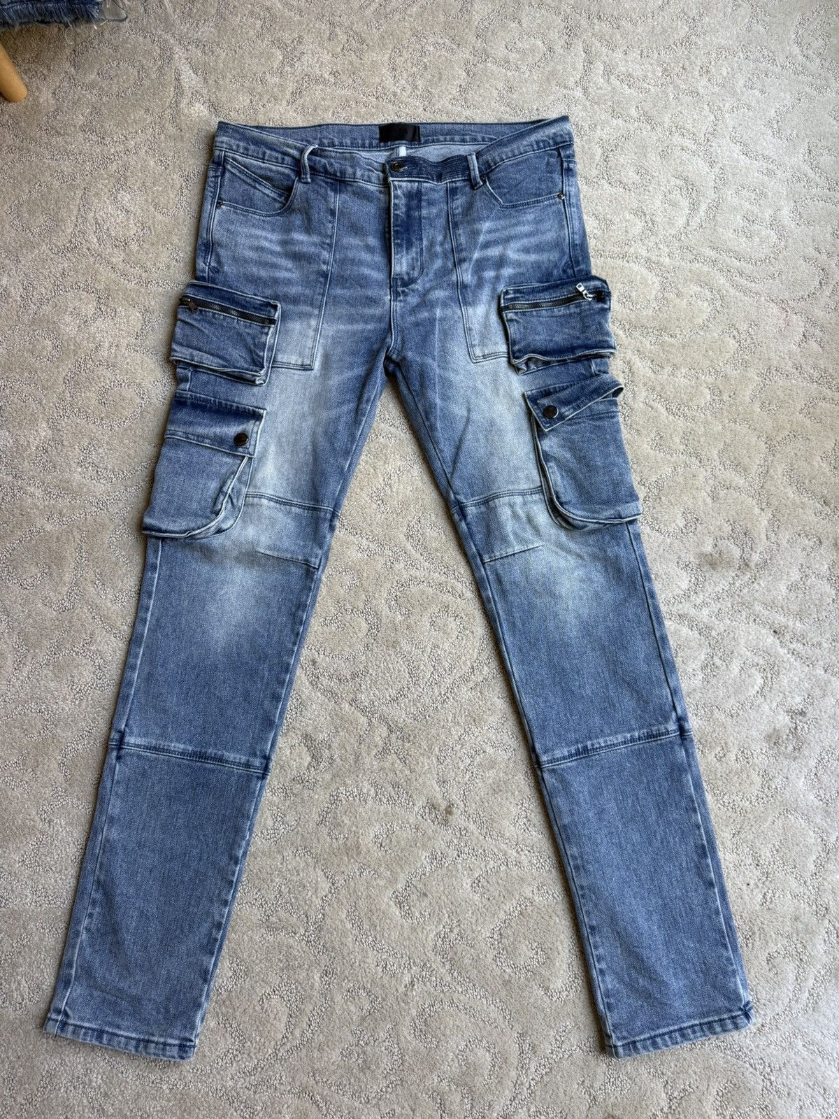Rta SLATE CARGO SKINNY JEAN | VINTAGE INDIGO Size US 33 - 1 Thumbnail