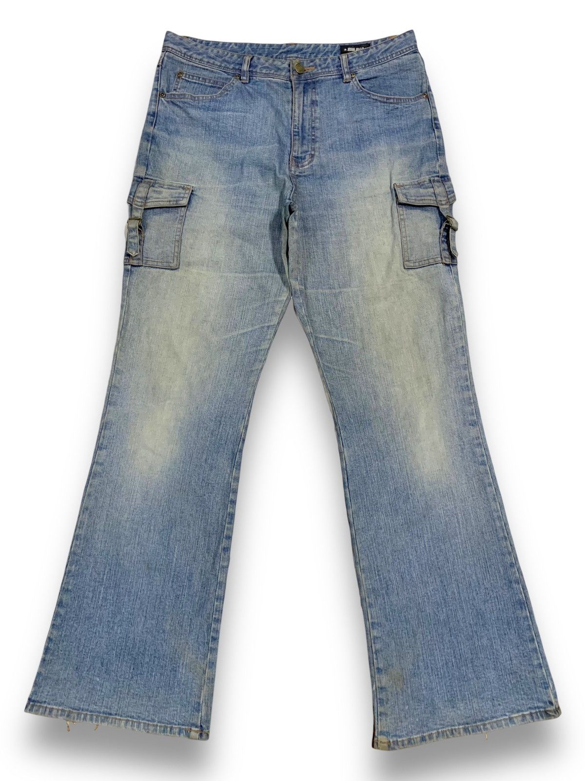 Hysteric Glamour Vintage Japanese Brand Flare Bell Bottom Ripped Cargo Jeans Size US 32 / EU 48 - 1 Thumbnail