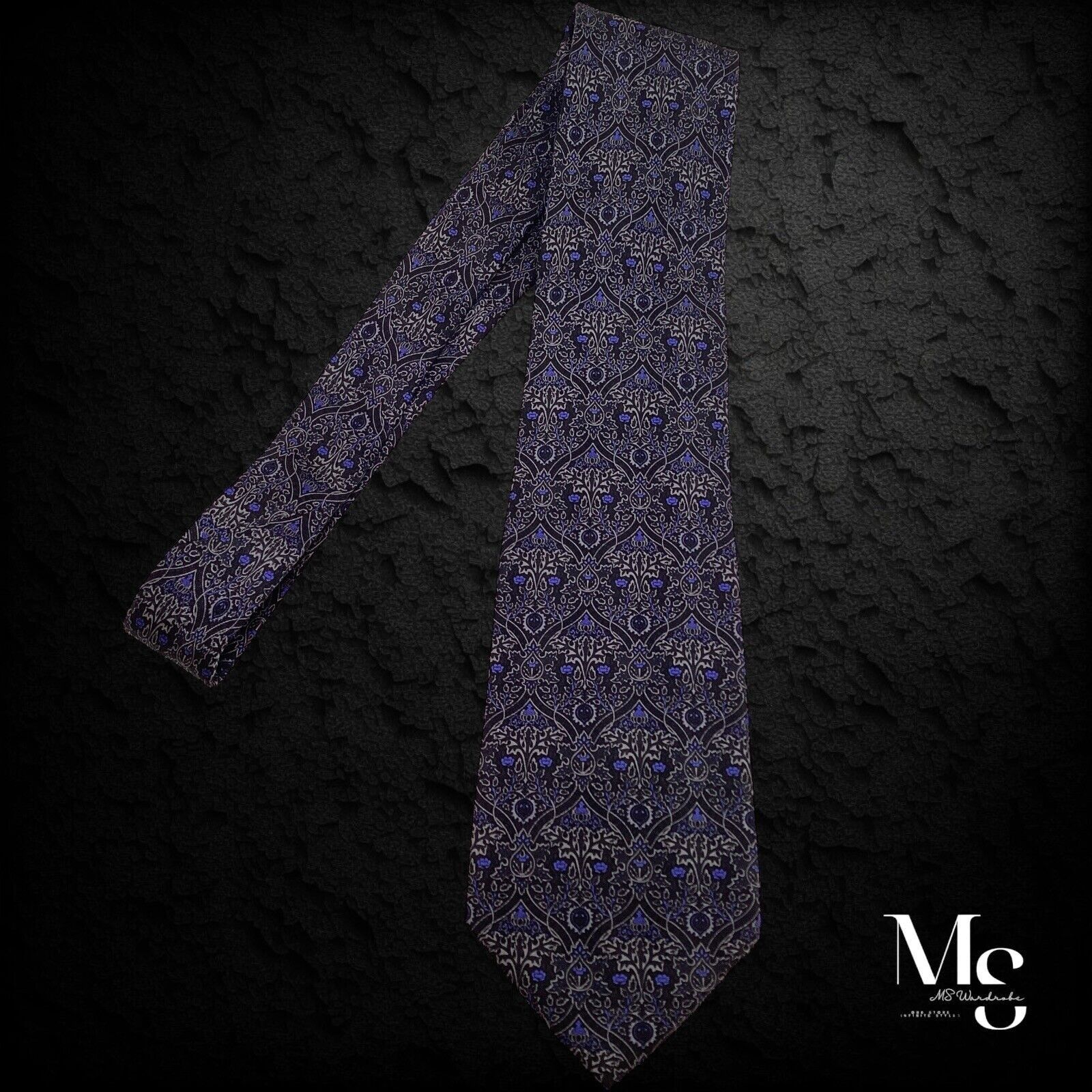 Other THE METROPOLITAN MUSEUM OF ART Black Gray Baroque Silk Tie Size ONE SIZE - 6 Thumbnail