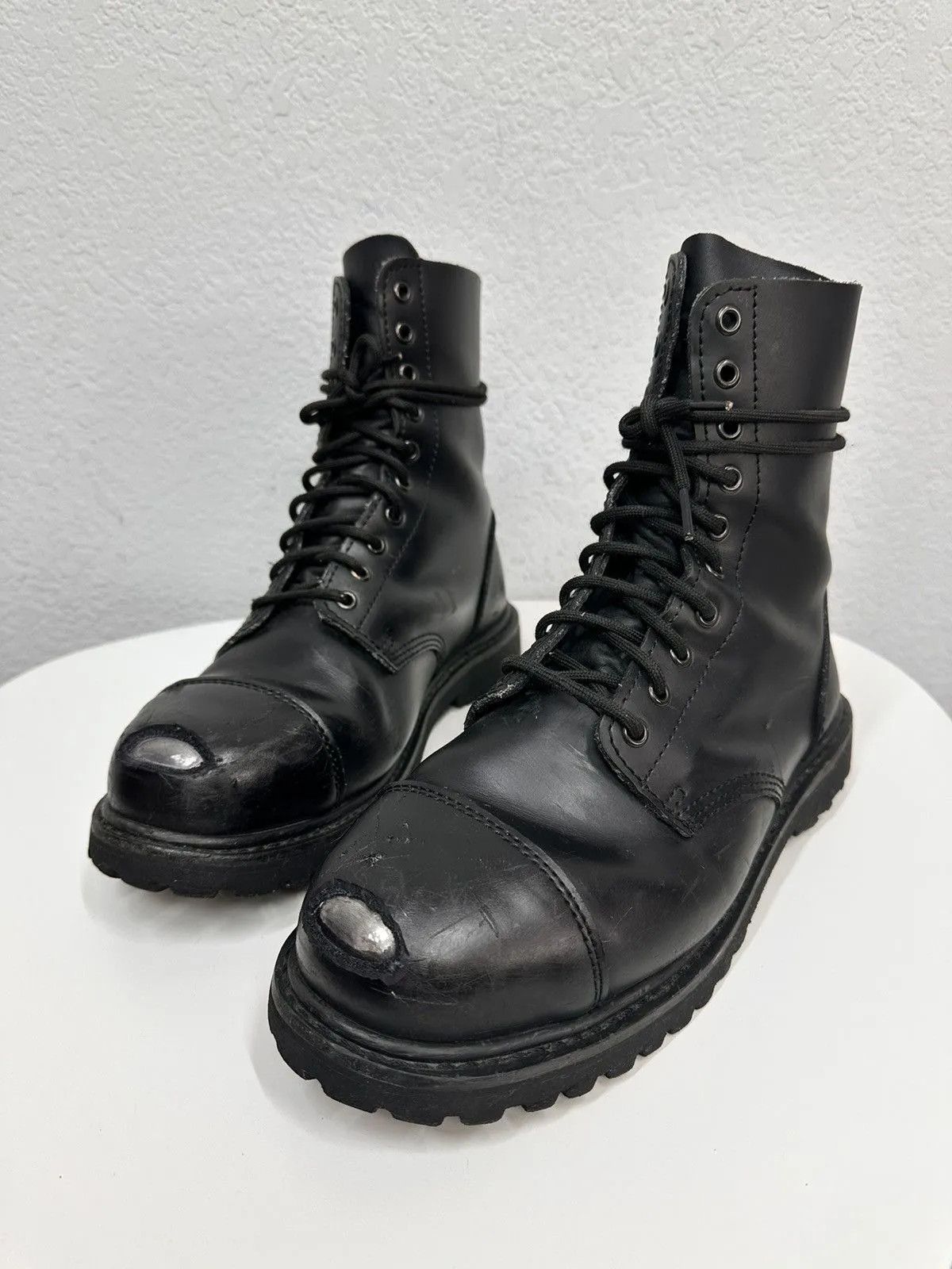 Raf Simons Vintage Leather Boots Avantgarde Rick Owens Style AS 98 Rare Size US 11 / EU 44 - 5 Thumbnail