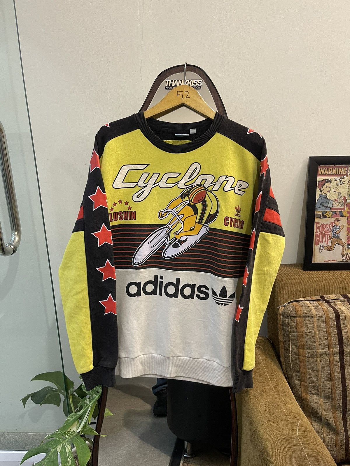 adidas Cyclone サイクリング スウェット Adidas Cycling Cyclone Sweatshirt XL – Payday Vintage