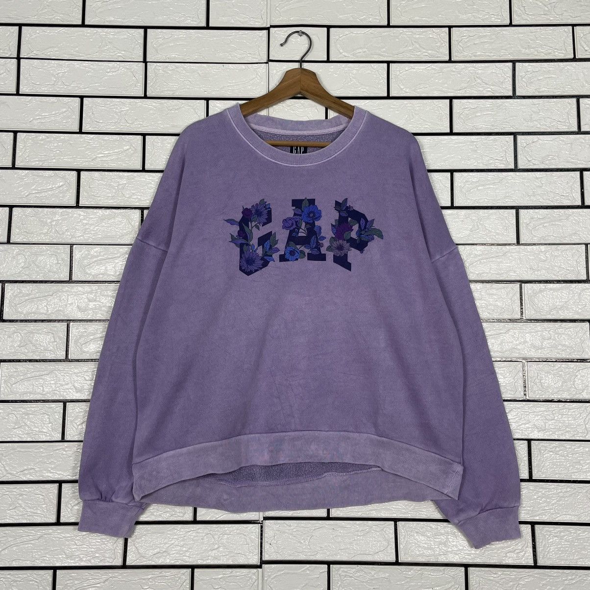 Gap Gap Big Logo Purple Sweatshirt Size US M / EU 48-50 / 2 - 1 Thumbnail