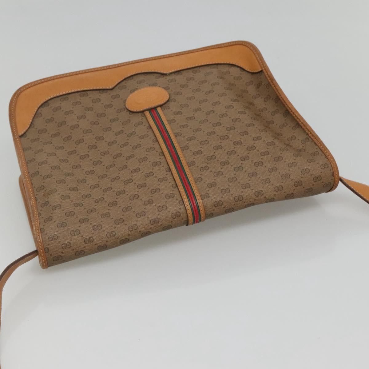 Gucci GUCCI Micro GG Supreme Web Sherry Line Shoulder Bag Pvc Size ONE SIZE - 6 Thumbnail