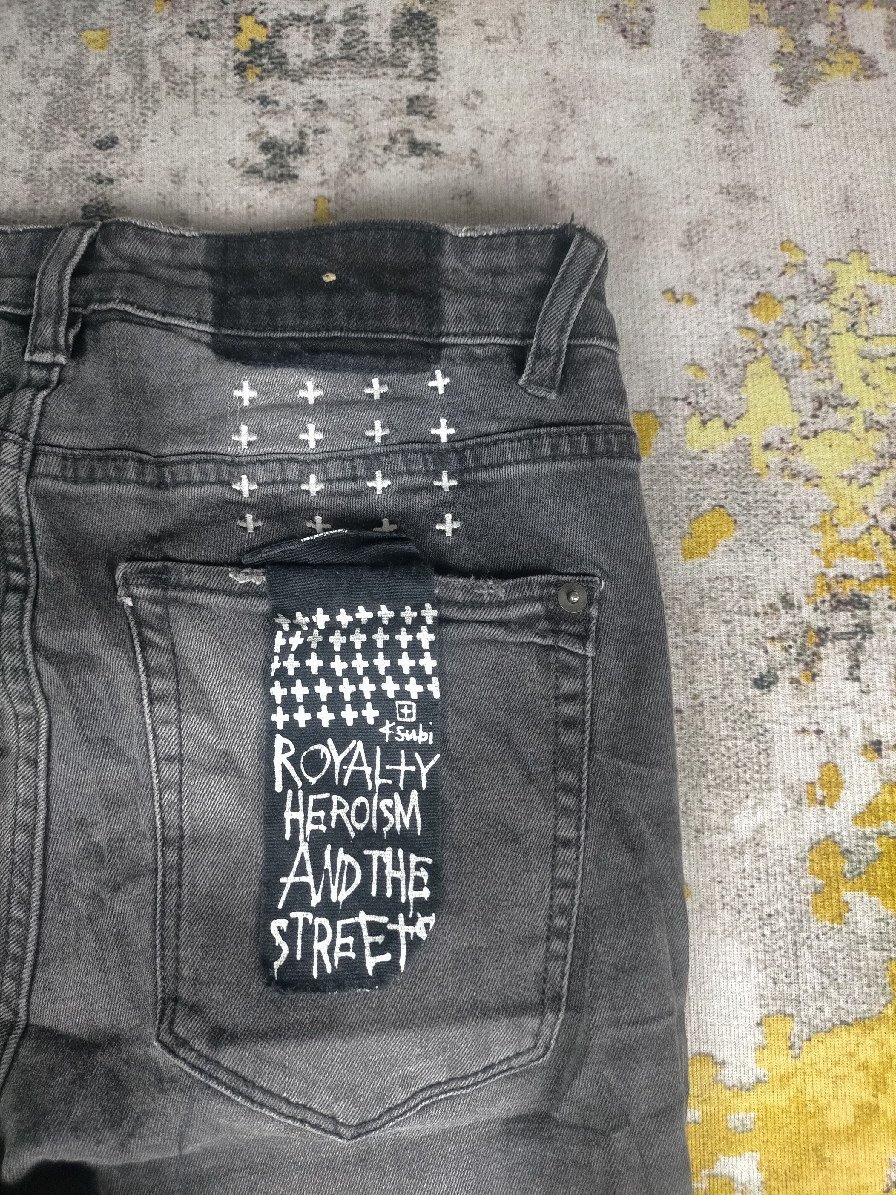 🔥 Ksubi - Van Winkle Busted Black Ripped Jeans