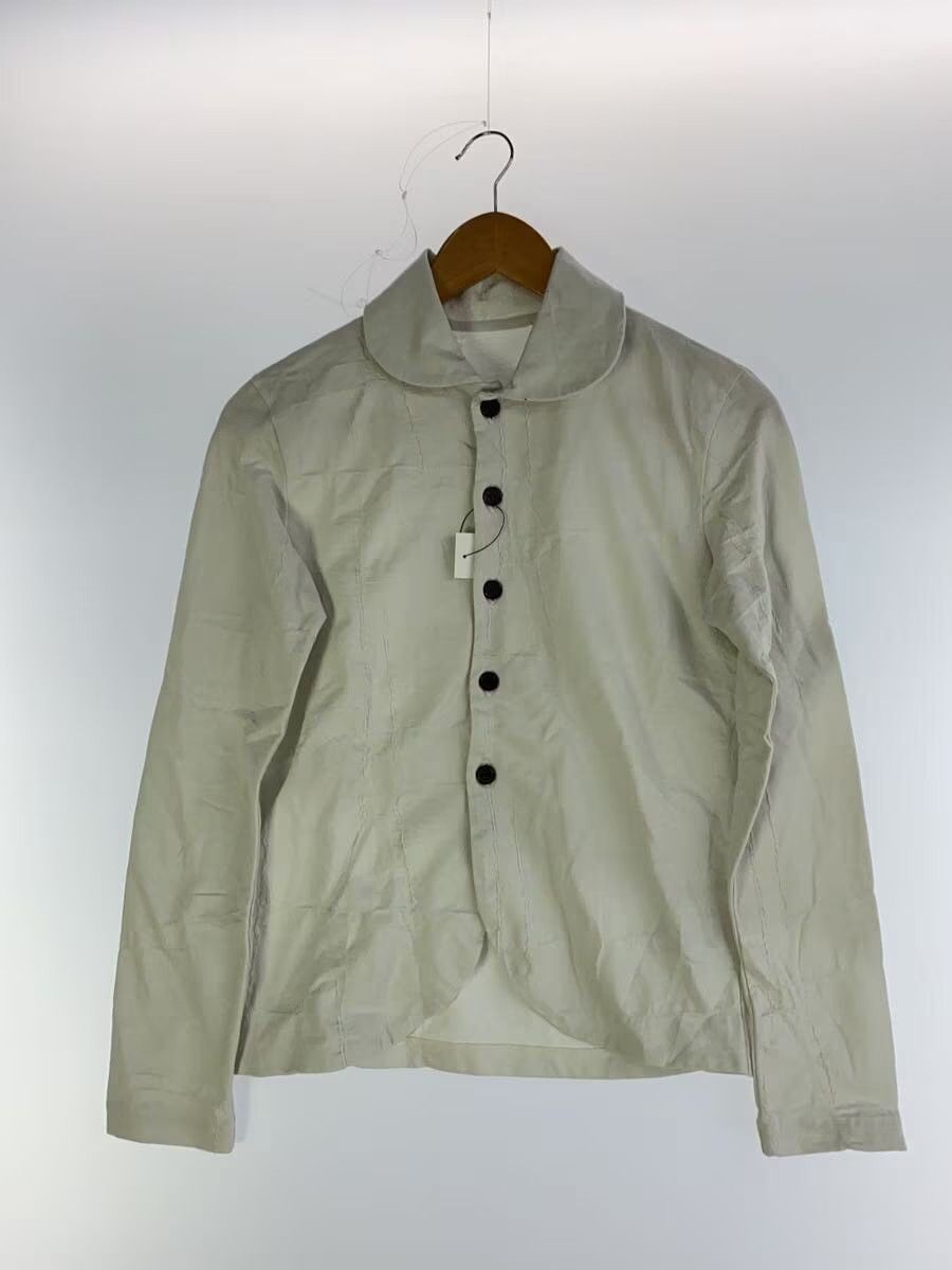 Exposed Seam Stitch Round Collar Jacket