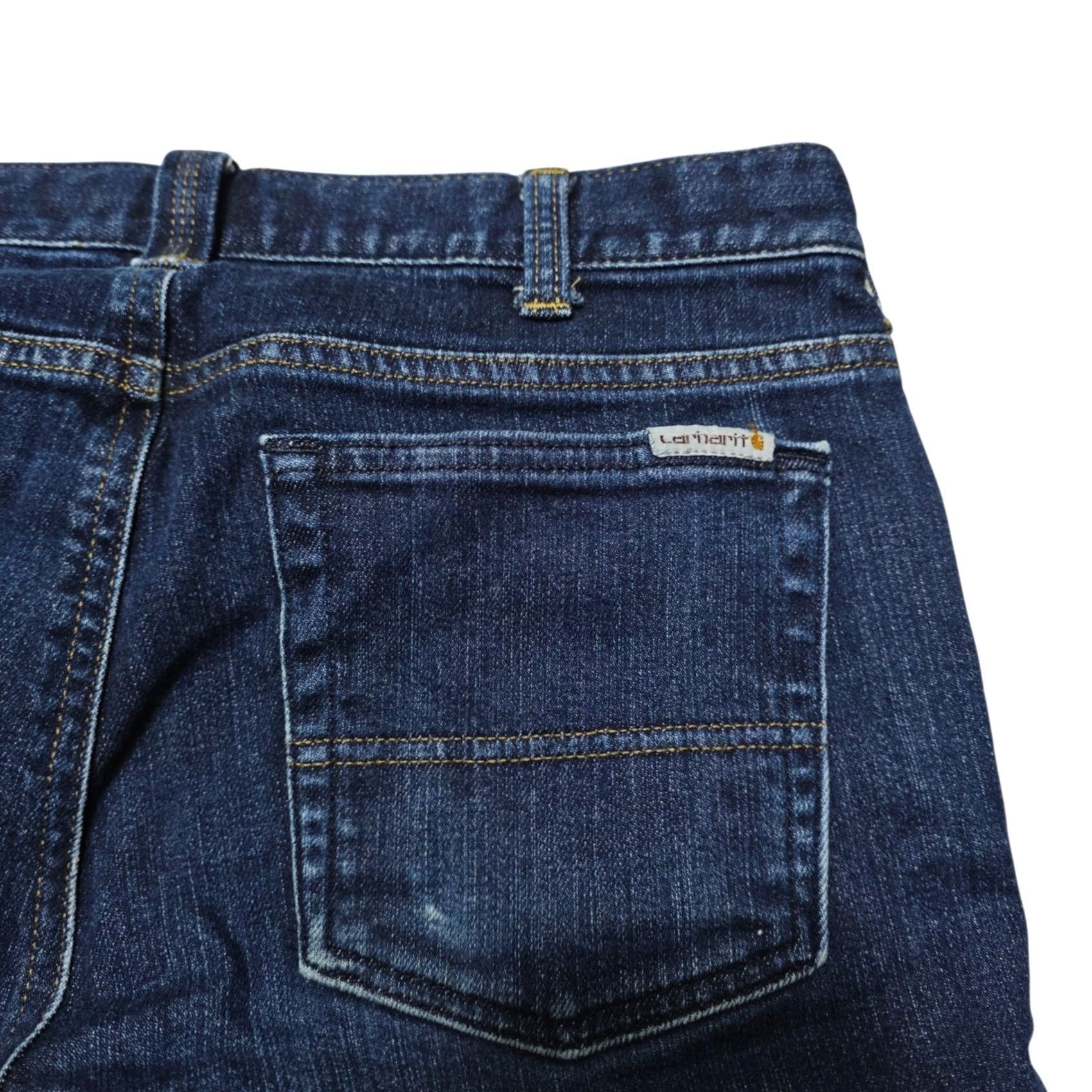 Carhartt Carhartt Women’s 10 Regular Denim Original Straight Leg Blue Jeans 102731-470 Size 32" / US 10 / IT 46 - 4 Thumbnail