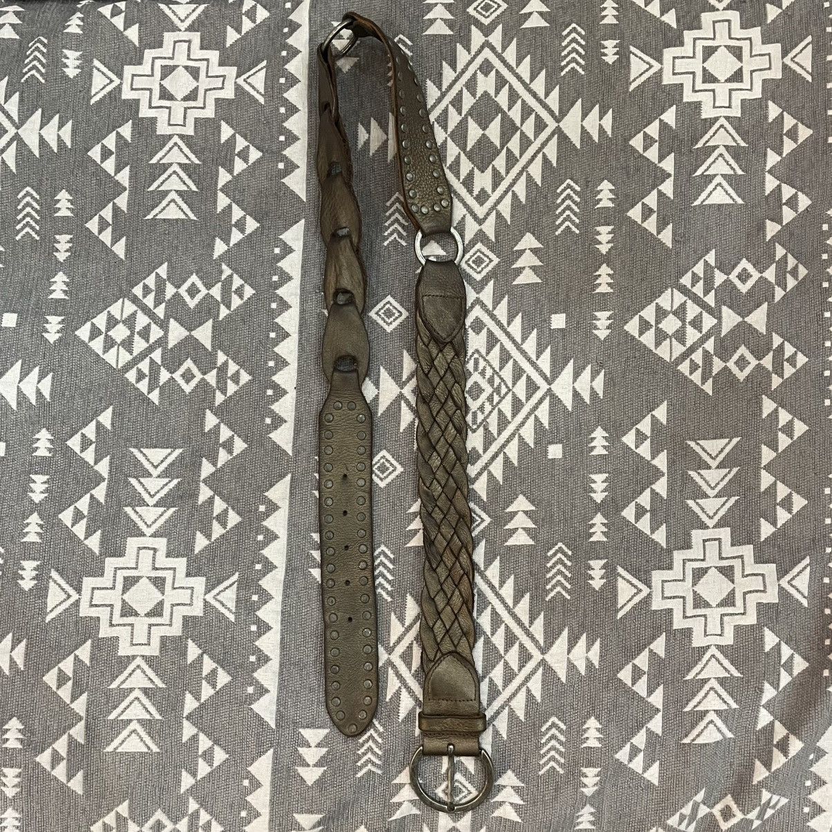 If Six Was Nine Y2K vkei studed pearcing braid leather belts Size ONE SIZE - 1 Thumbnail