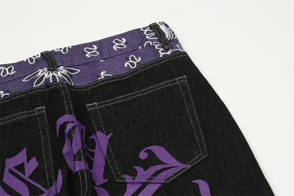 Japanese Brand VIBE Paisley Bandana Carpenter Denim Jeans Size US 32 / EU 48 - 4 Thumbnail