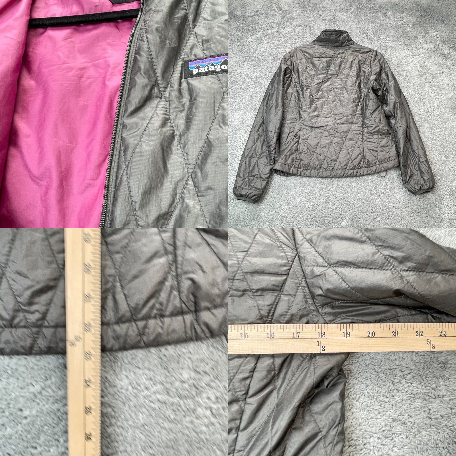 Patagonia VINTAGE Patagonia Jacket Womens Small Black Puffer Quilted Coat Insulated Mock Full Zip Size S / US 4 / IT 40 - 8 Thumbnail