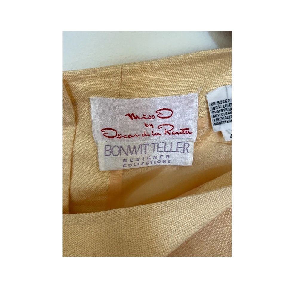 Oscar De La Renta VINTAGE 70'S Oscar De La Renta Couture SKIRT + MATCHING TOP Size 27" / US 4 / IT 40 - 11 Thumbnail